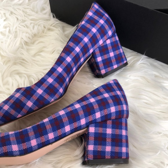 NWT Jcrew pointed block heel pumps in plaid - Picture 12 of 14